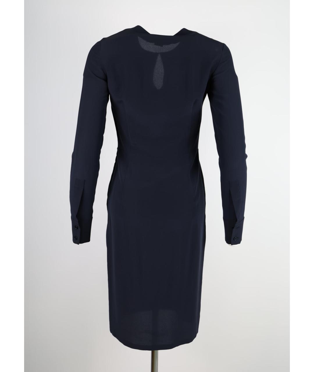 STELLA MCCARTNEY Синее шелковое повседневное платье, фото 5