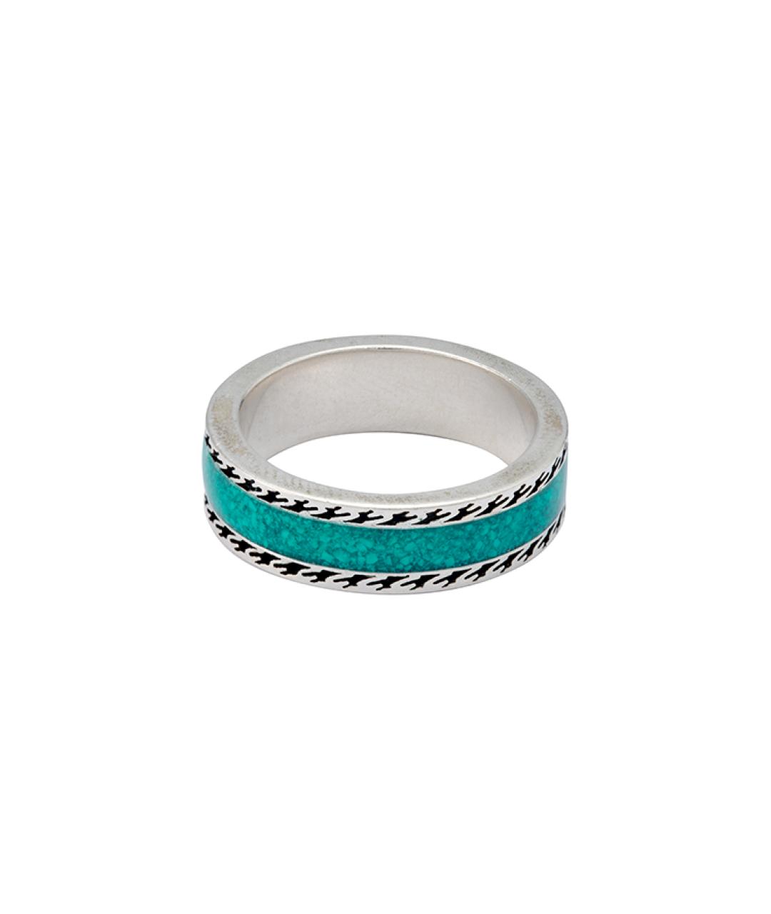 GUCCI Зеленые серебряное кольцо, фото 3