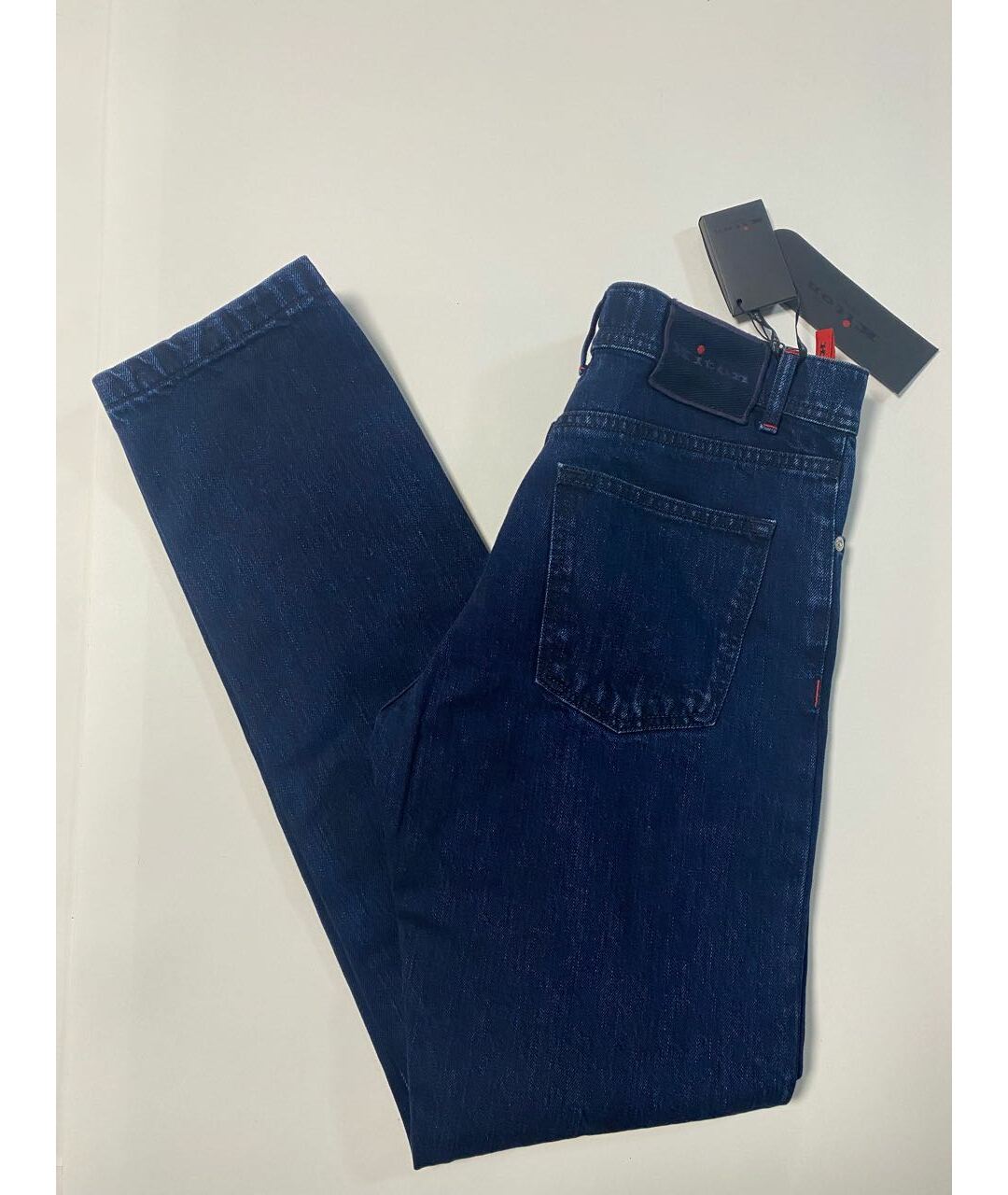 KITON Темно-синие хлопковые джинсы скинни, фото 5