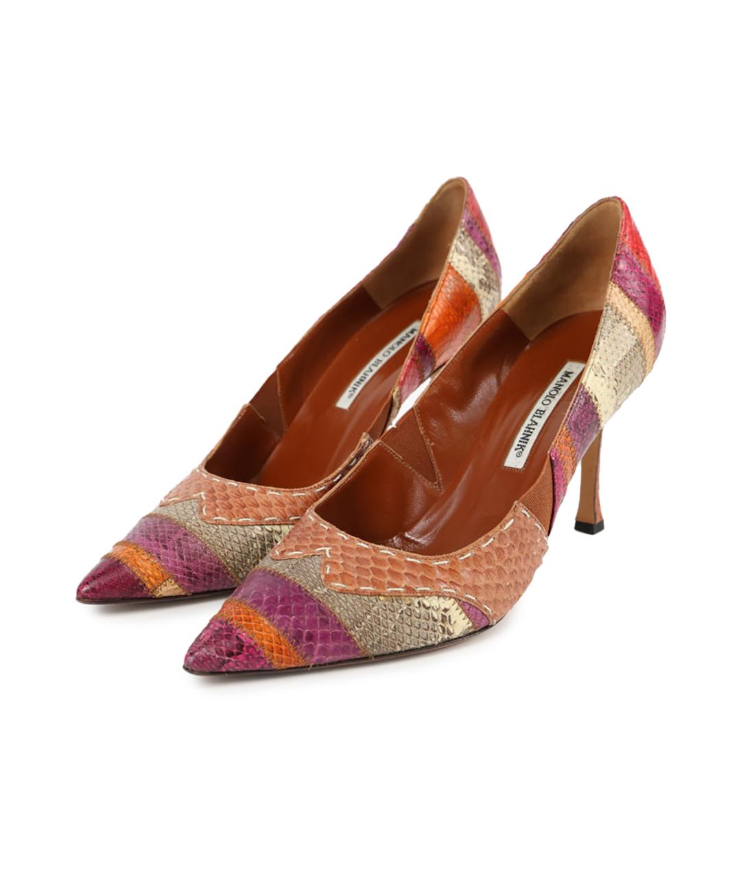 MANOLO BLAHNIK Мульти кожаные туфли, фото 5