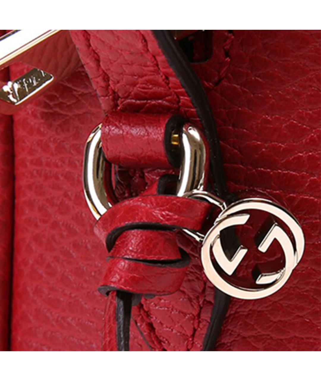 GUCCI Красная хлопковая сумка через плечо, фото 5