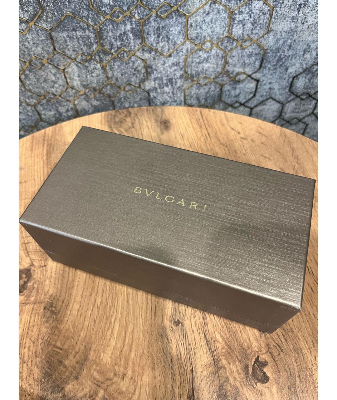 BVLGARI Коричневые пластиковые солнцезащитные очки, фото 4