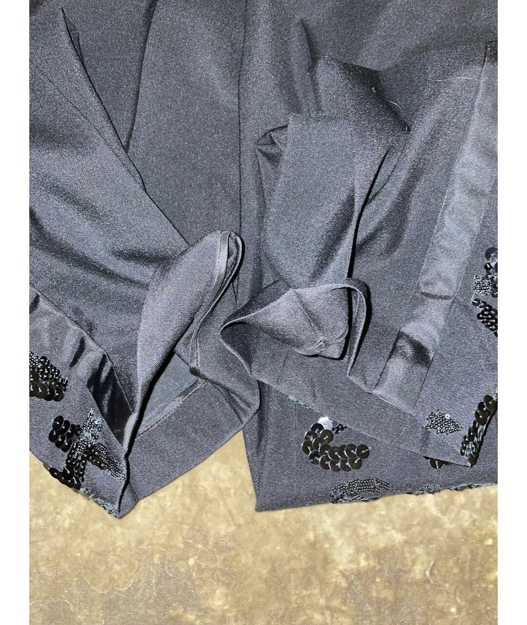 LOUIS VUITTON Черные шерстяные прямые брюки, фото 8