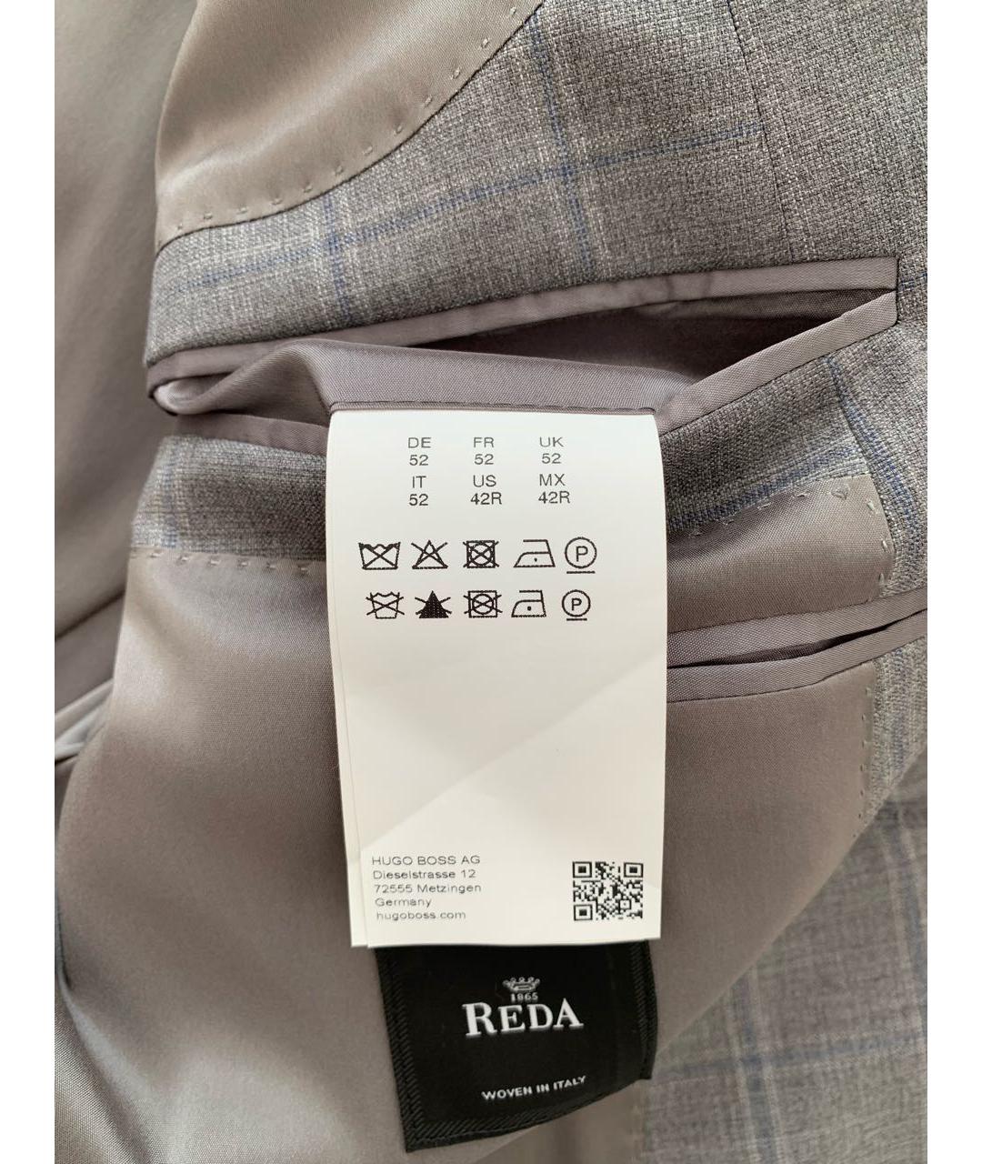 HUGO BOSS Серый классический костюм, фото 7