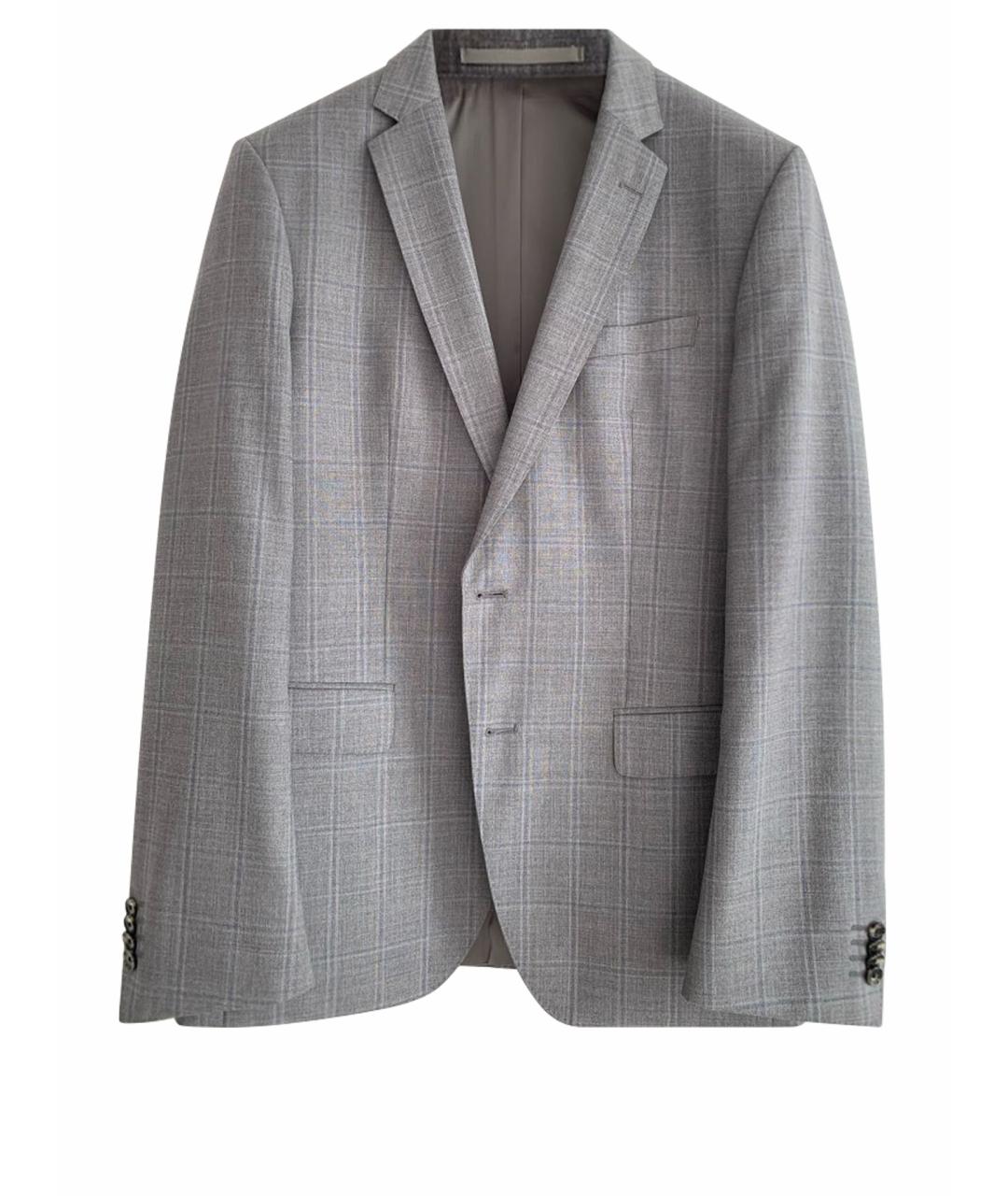 HUGO BOSS Серый классический костюм, фото 1