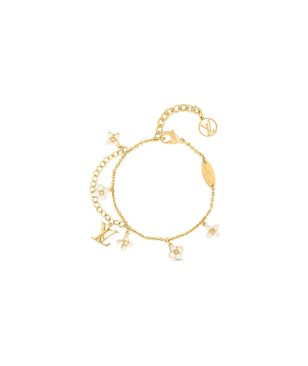 LOUIS VUITTON Золотой металлический браслет, фото 3