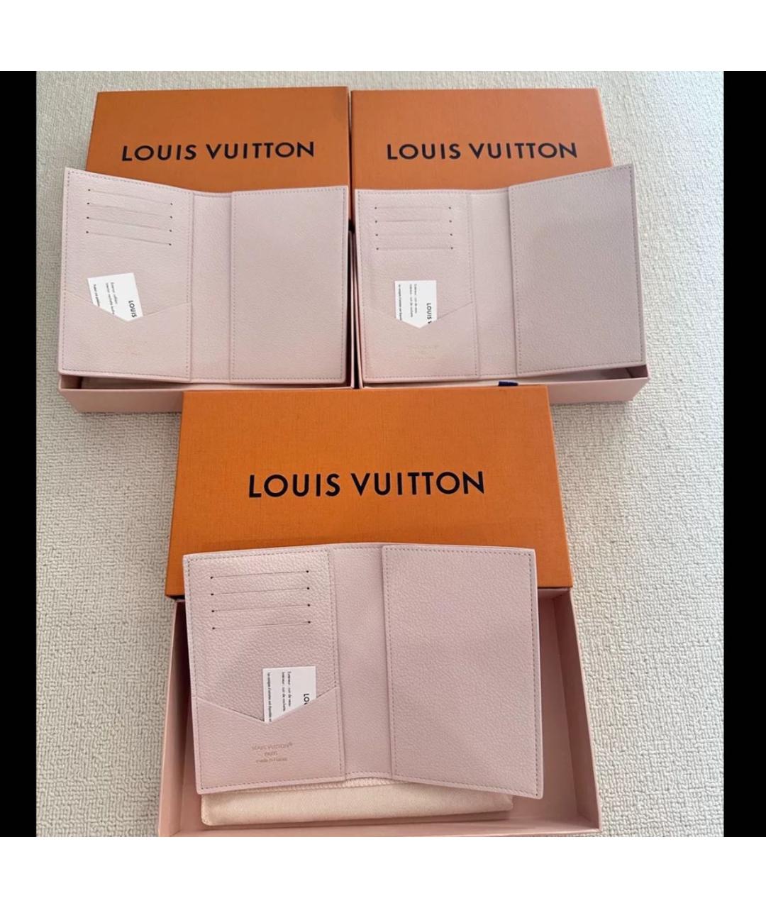 LOUIS VUITTON Белый кожаный кардхолдер, фото 3
