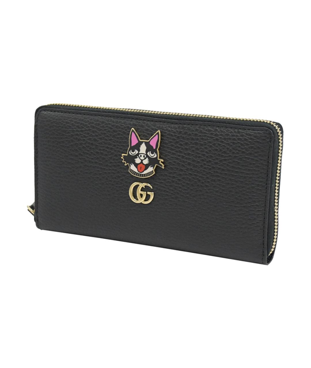 GUCCI Черный кожаный кошелек, фото 2