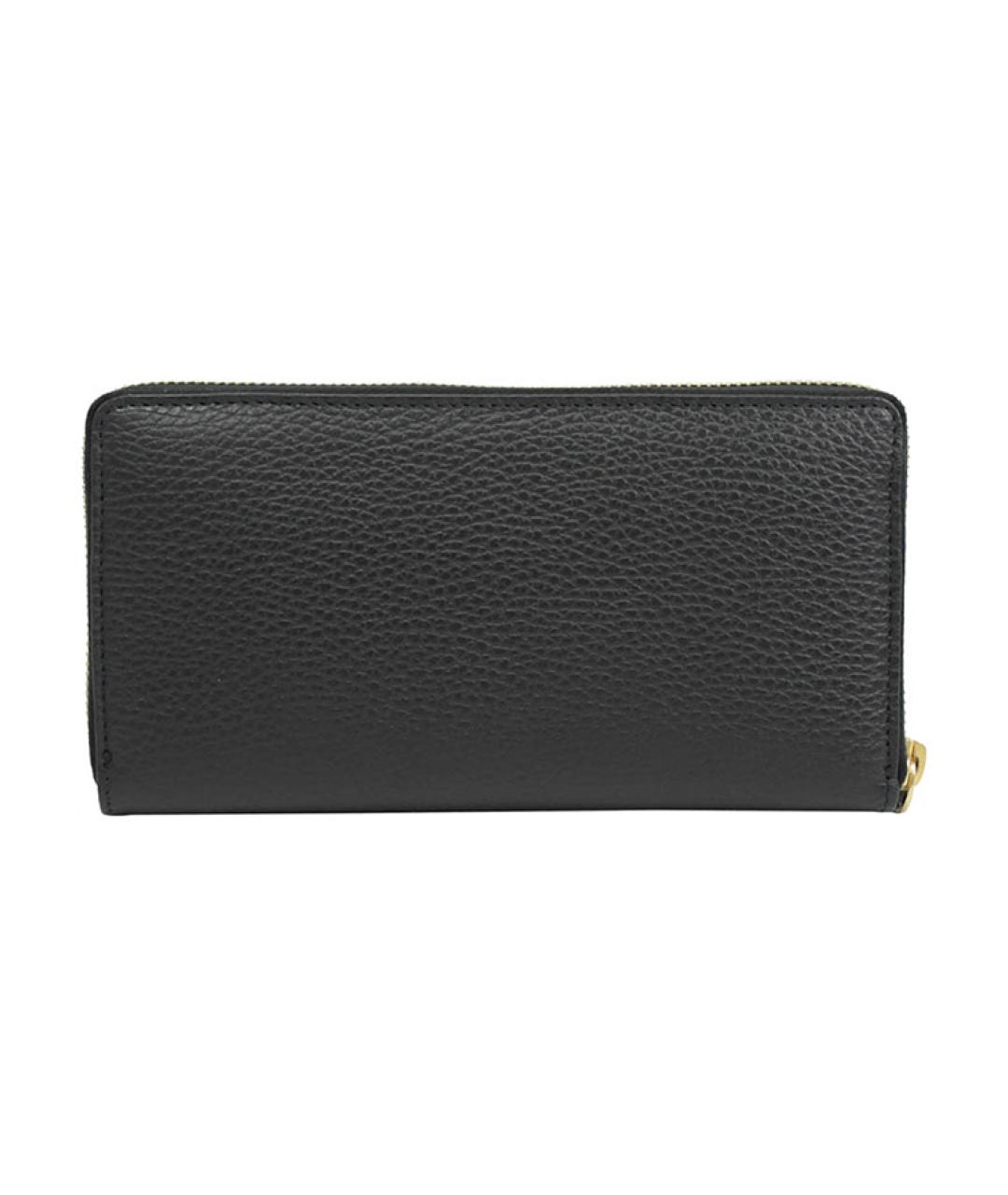 GUCCI Черный кожаный кошелек, фото 4