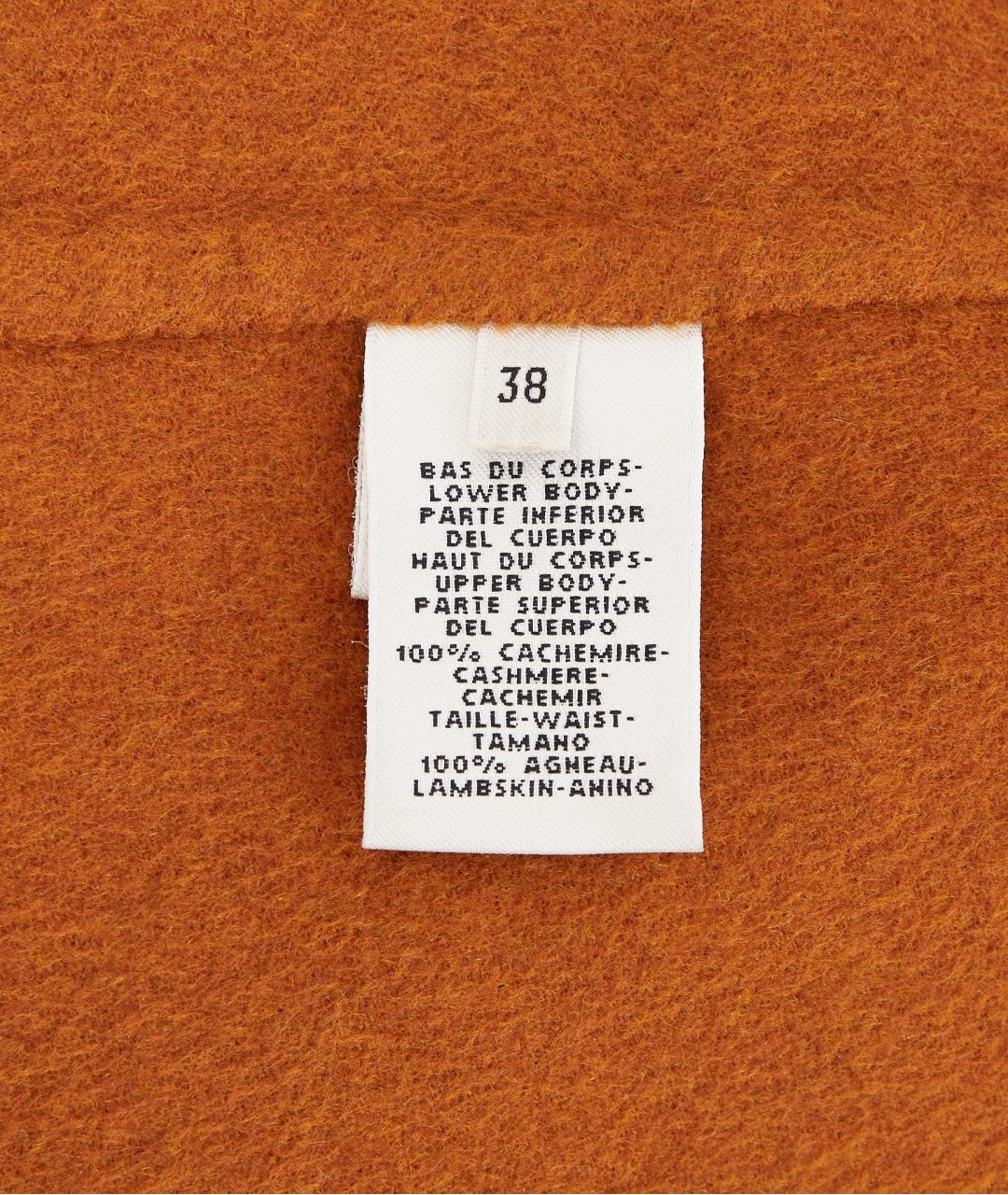 HERMES Коричневое кашемировое повседневное платье, фото 8