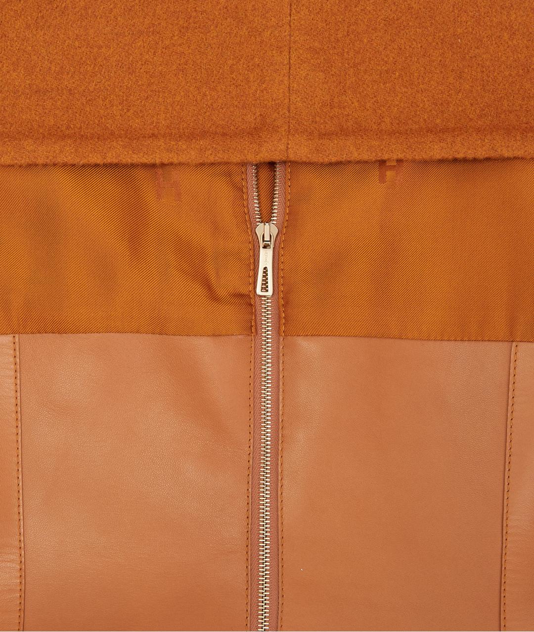 HERMES Коричневое кашемировое повседневное платье, фото 7