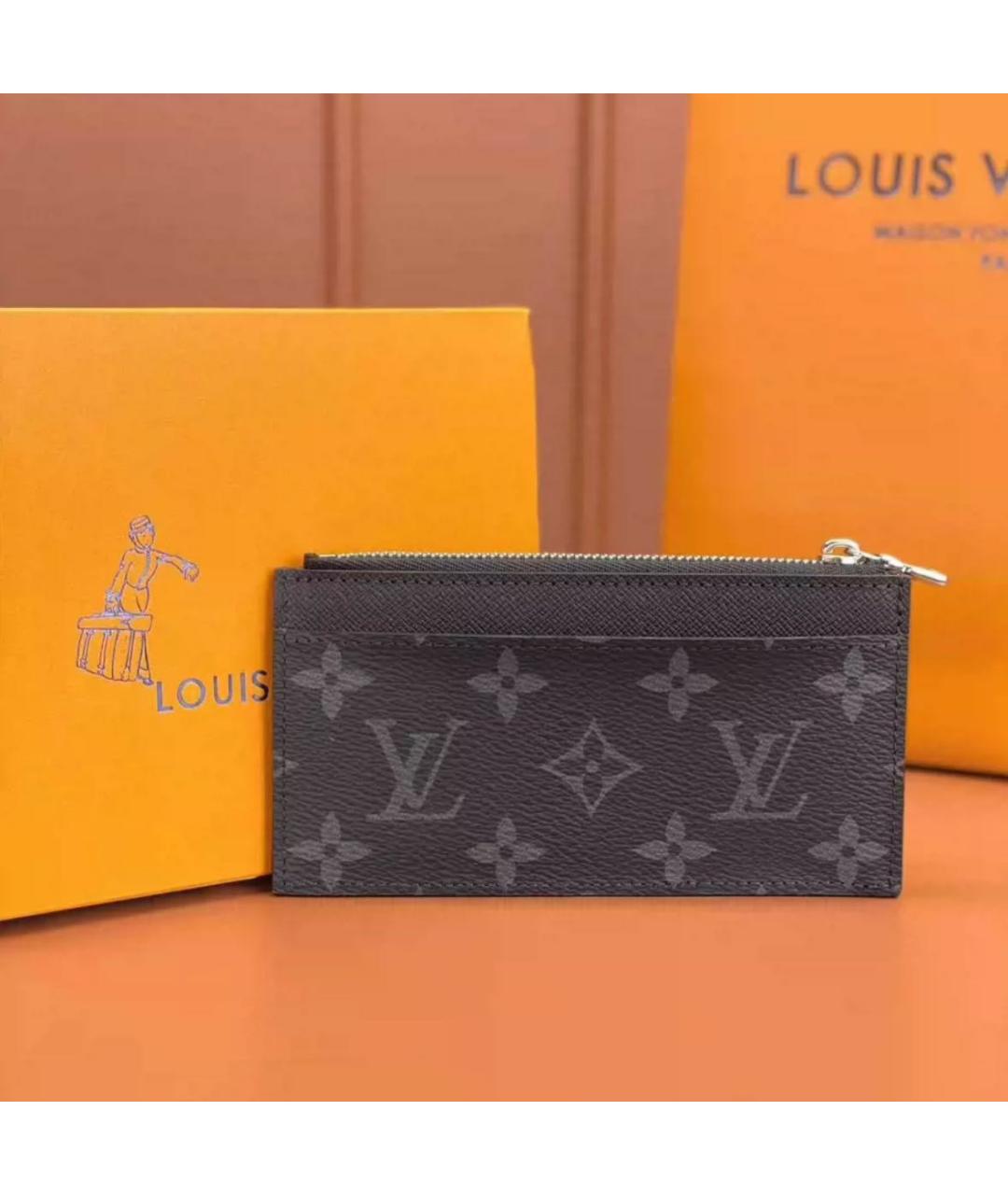 LOUIS VUITTON Черный кардхолдер, фото 3