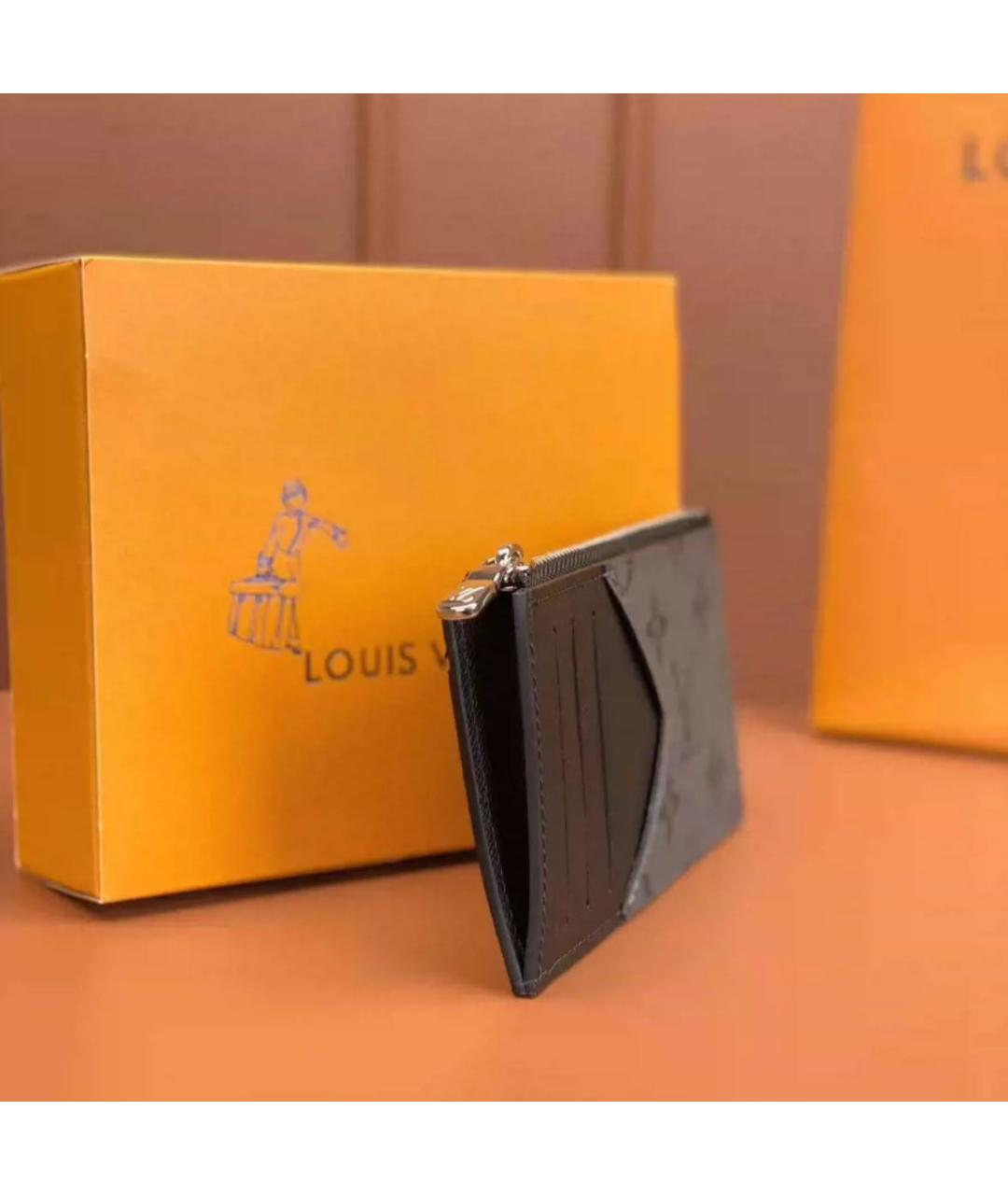 LOUIS VUITTON Черный кардхолдер, фото 4