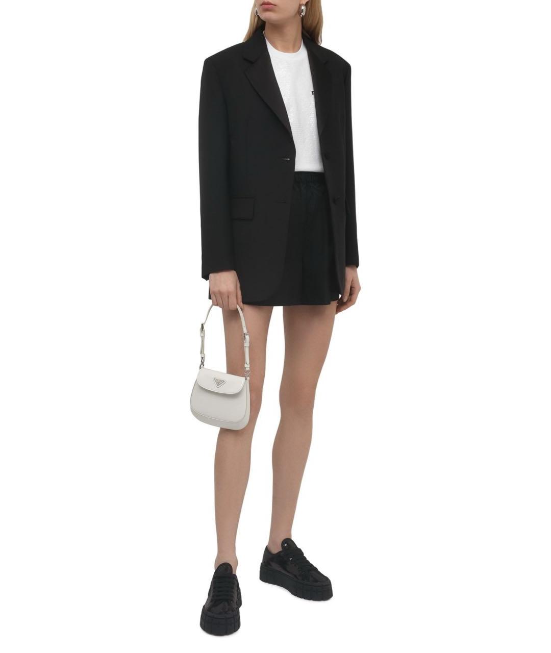 PRADA Белая сумка через плечо из лакированной кожи, фото 5