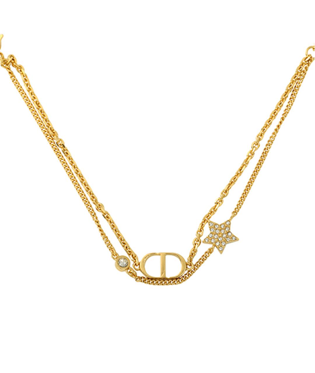 CHRISTIAN DIOR Золотой металлический браслет, фото 3