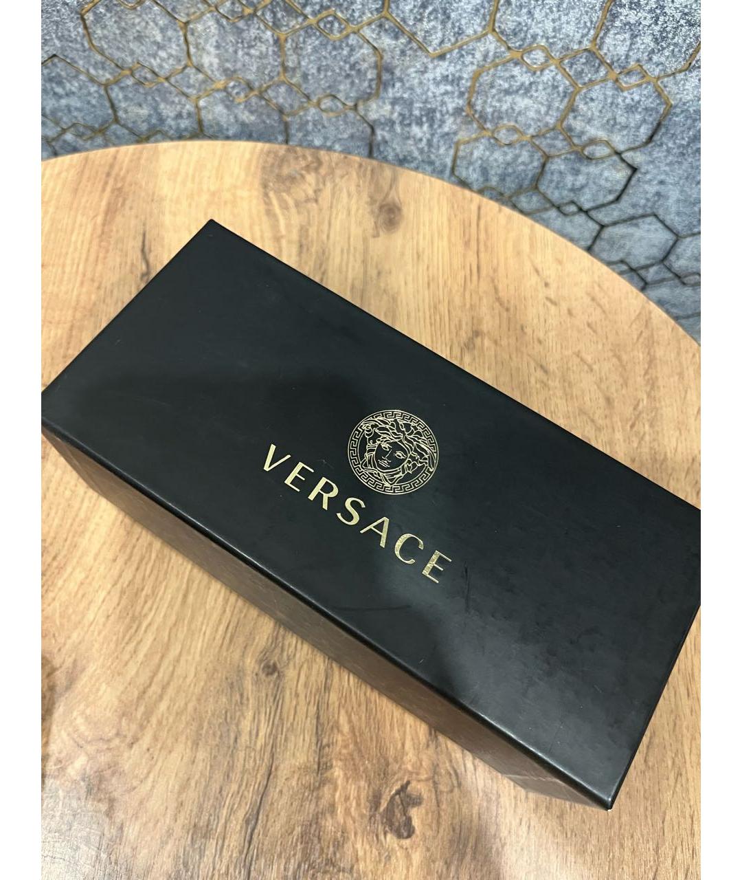 VERSACE Белые пластиковые солнцезащитные очки, фото 4