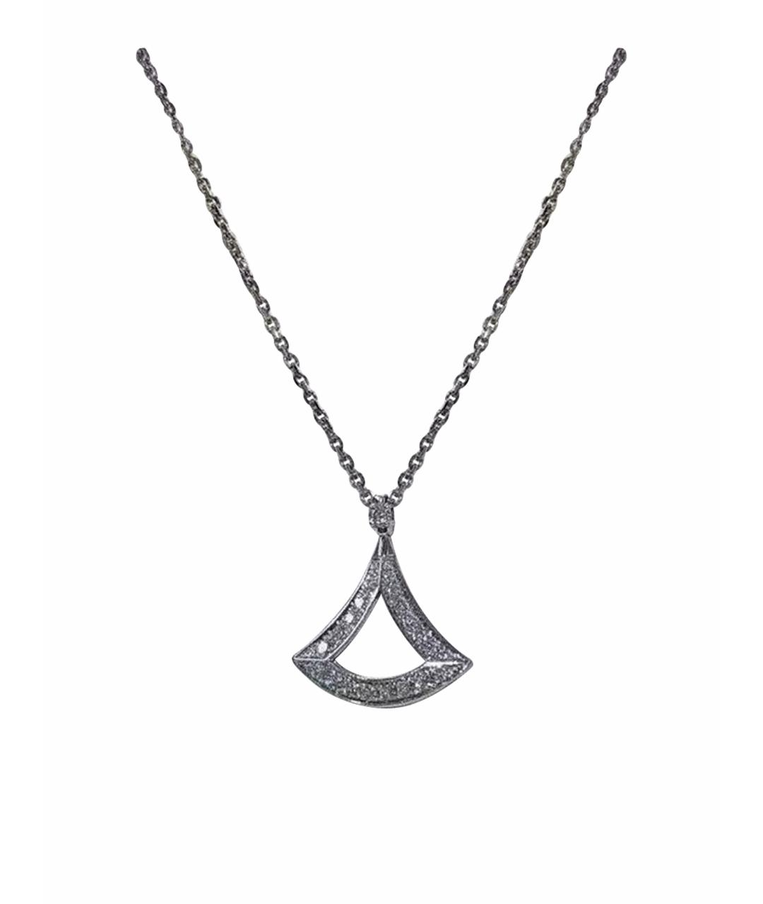 BVLGARI Белая подвеска из белого золота, фото 1