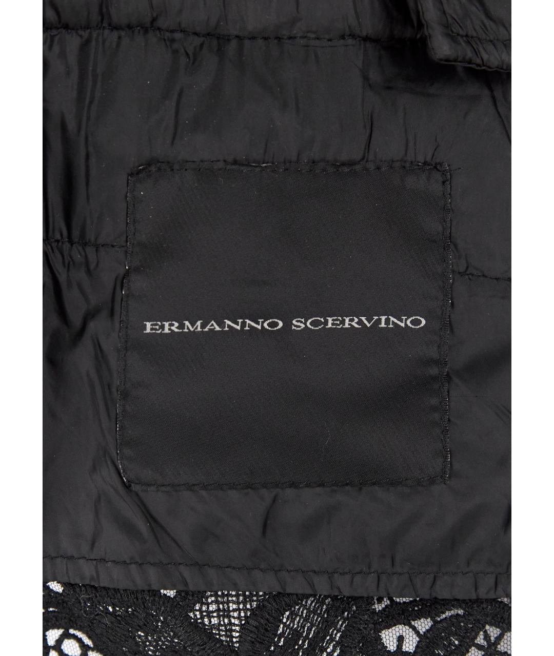 ERMANNO SCERVINO Черный полиэстеровый жакет/пиджак, фото 4