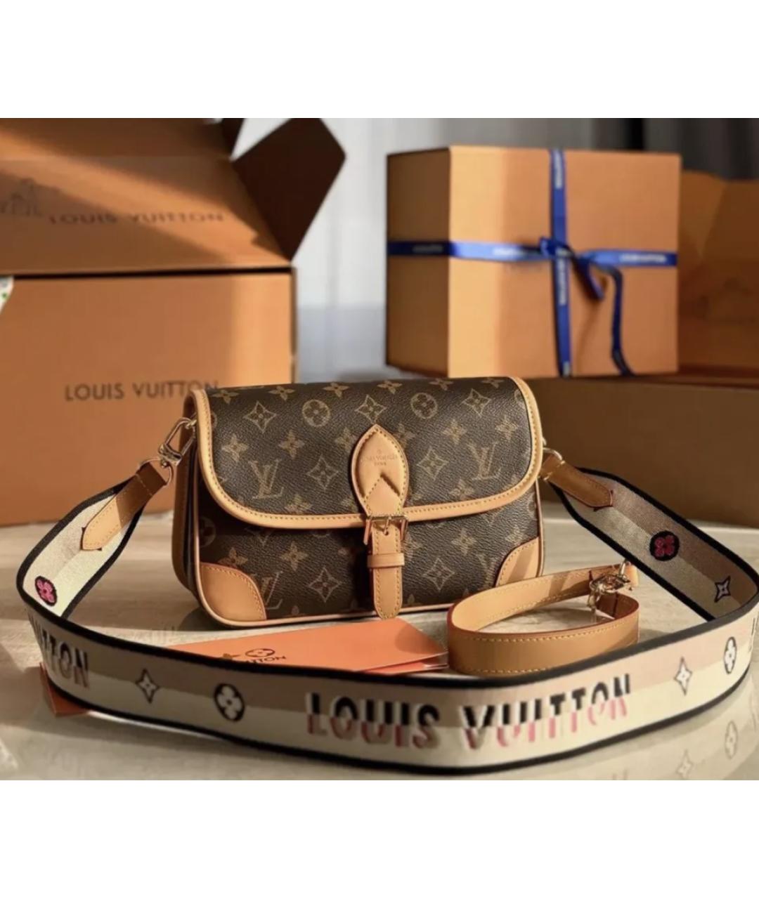 LOUIS VUITTON Коричневая сумка через плечо, фото 10