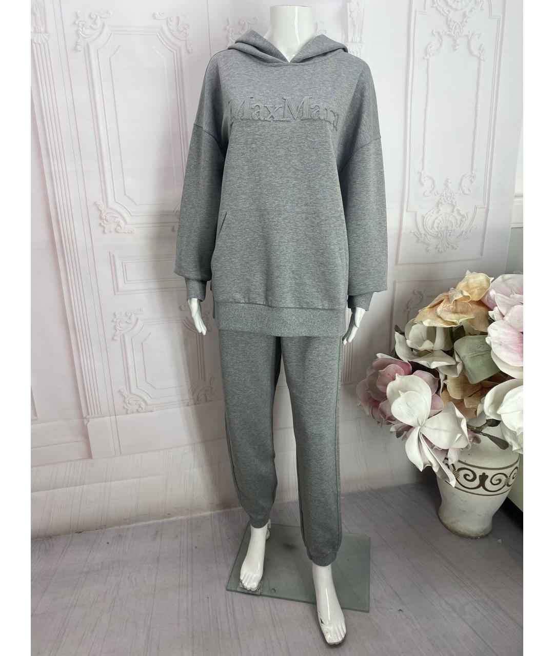 'S MAX MARA Серый хлопковый спортивные костюмы, фото 8