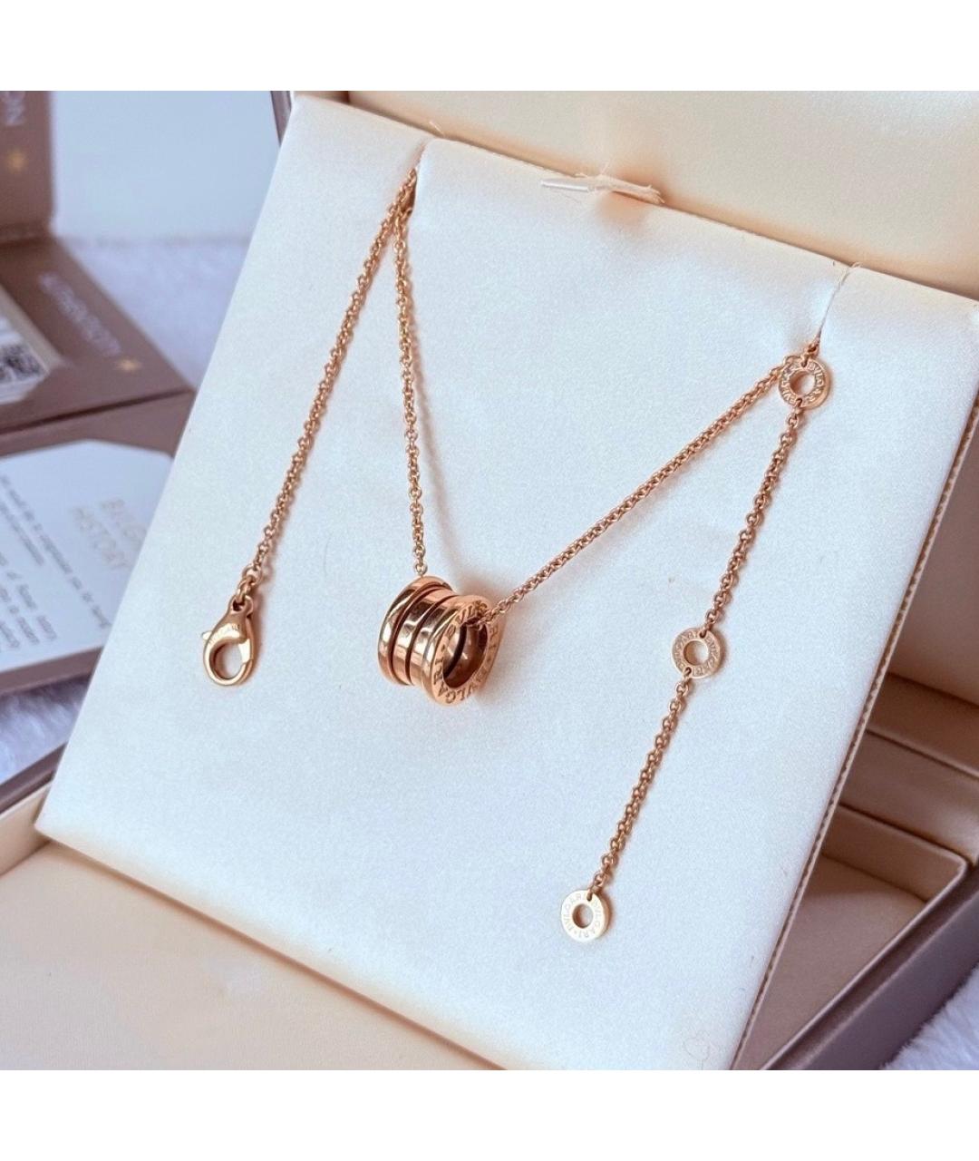 BVLGARI Розовая подвеска из розового золота, фото 5