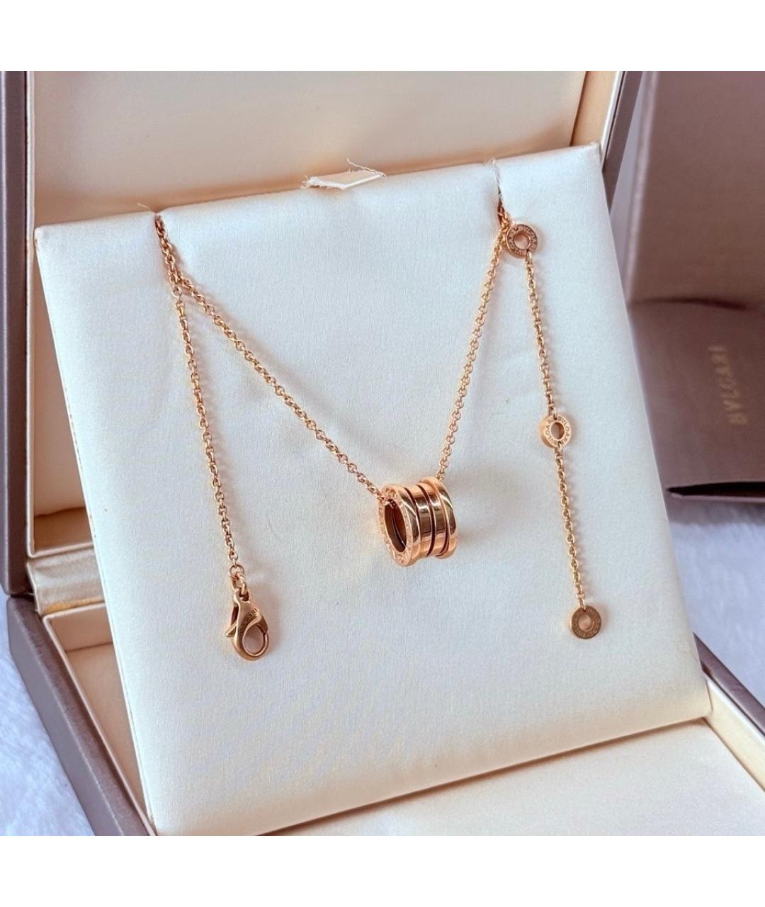 BVLGARI Розовая подвеска из розового золота, фото 4