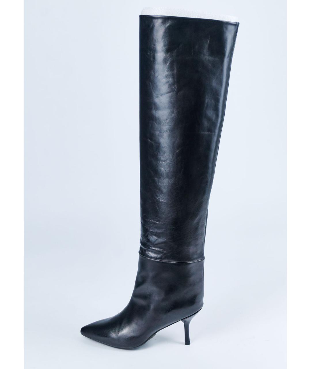 STUART WEITZMAN Черные кожаные сапоги, фото 6