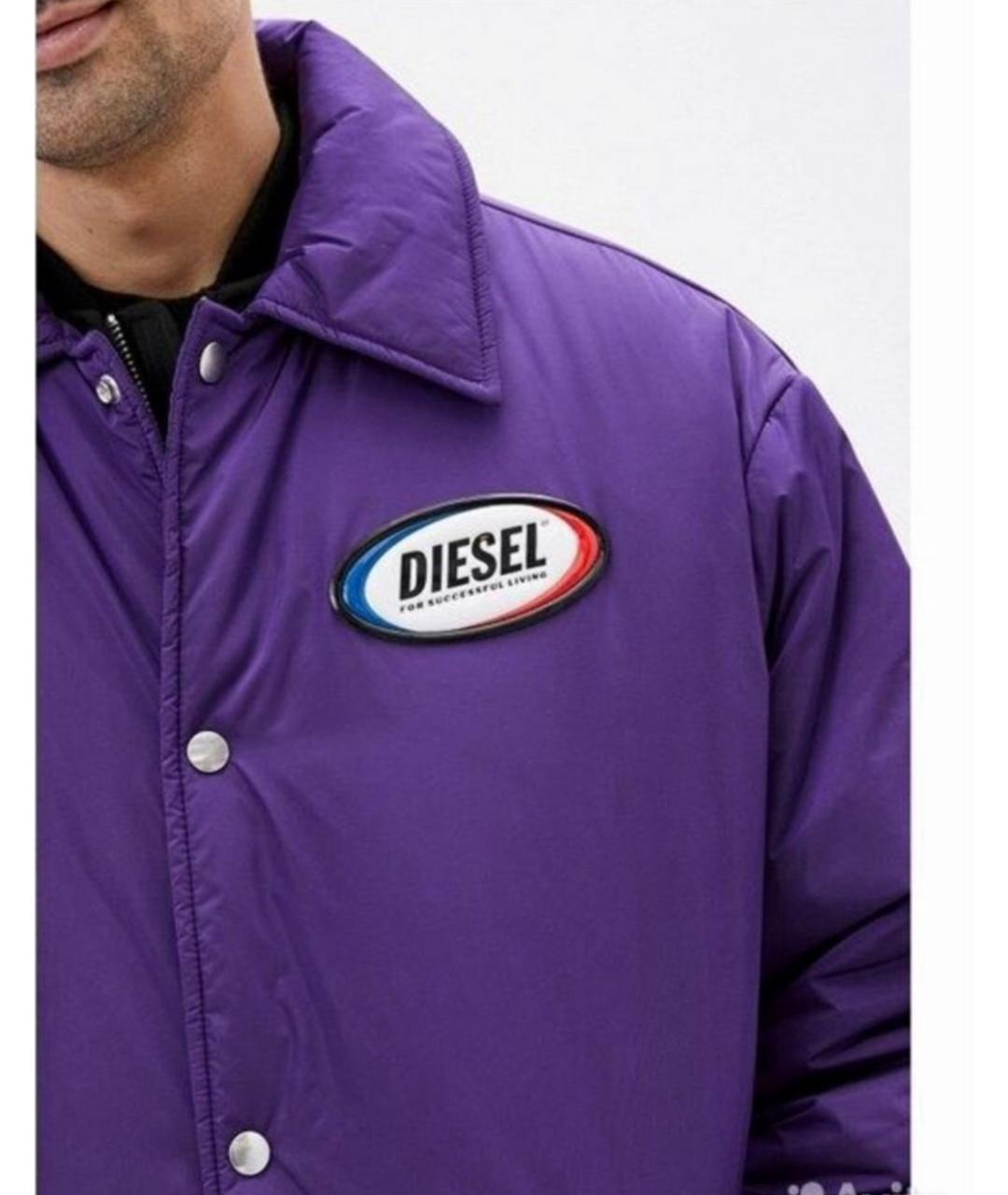 DIESEL Фиолетовая полиамидовая куртка, фото 4