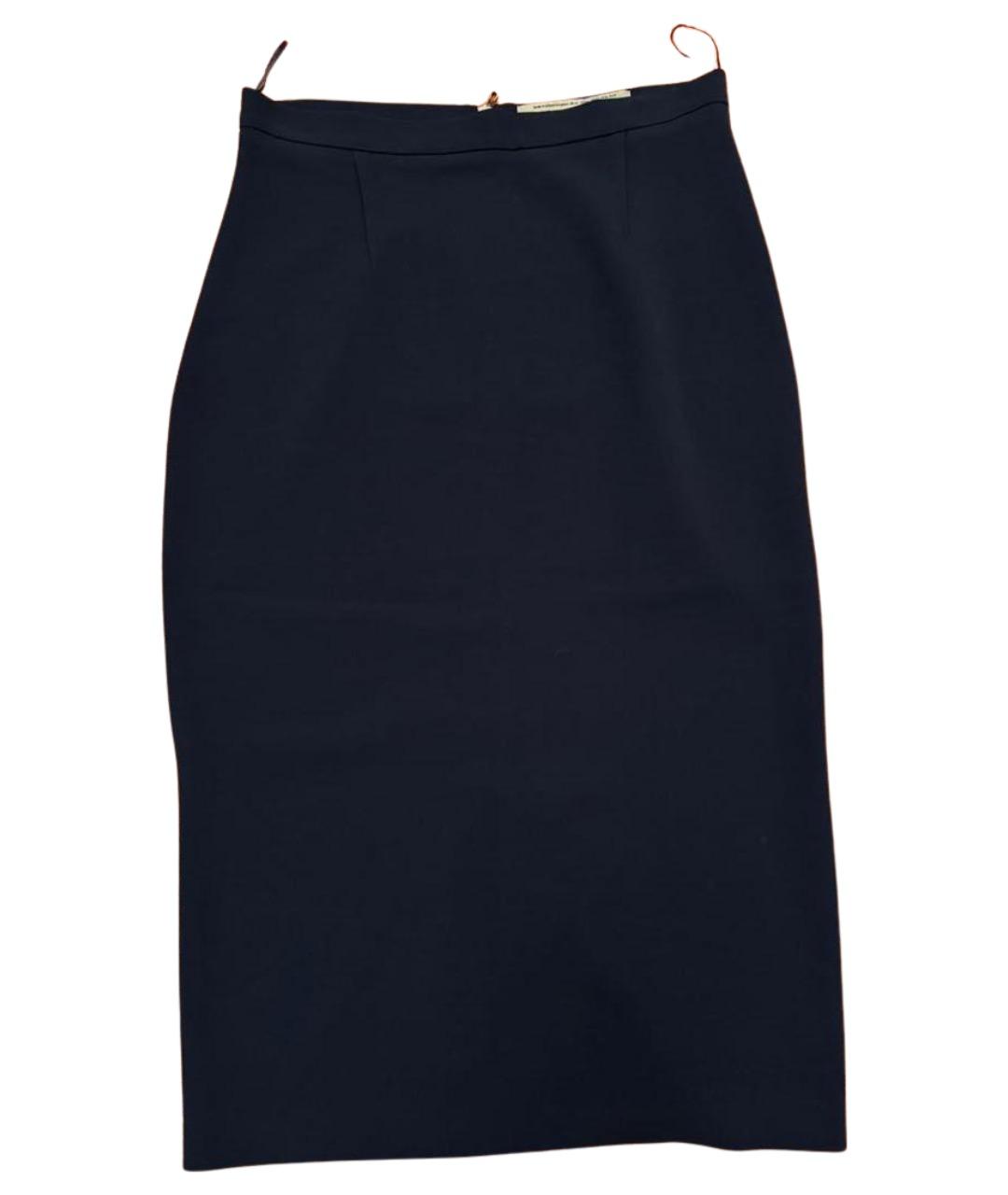 ROLAND MOURET Темно-синяя юбка миди, фото 7