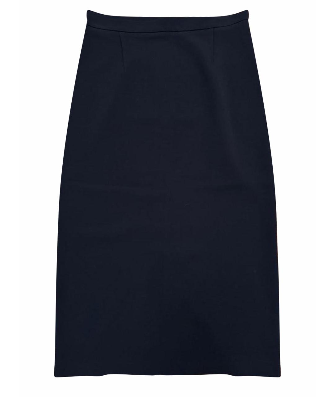 ROLAND MOURET Темно-синяя юбка миди, фото 1