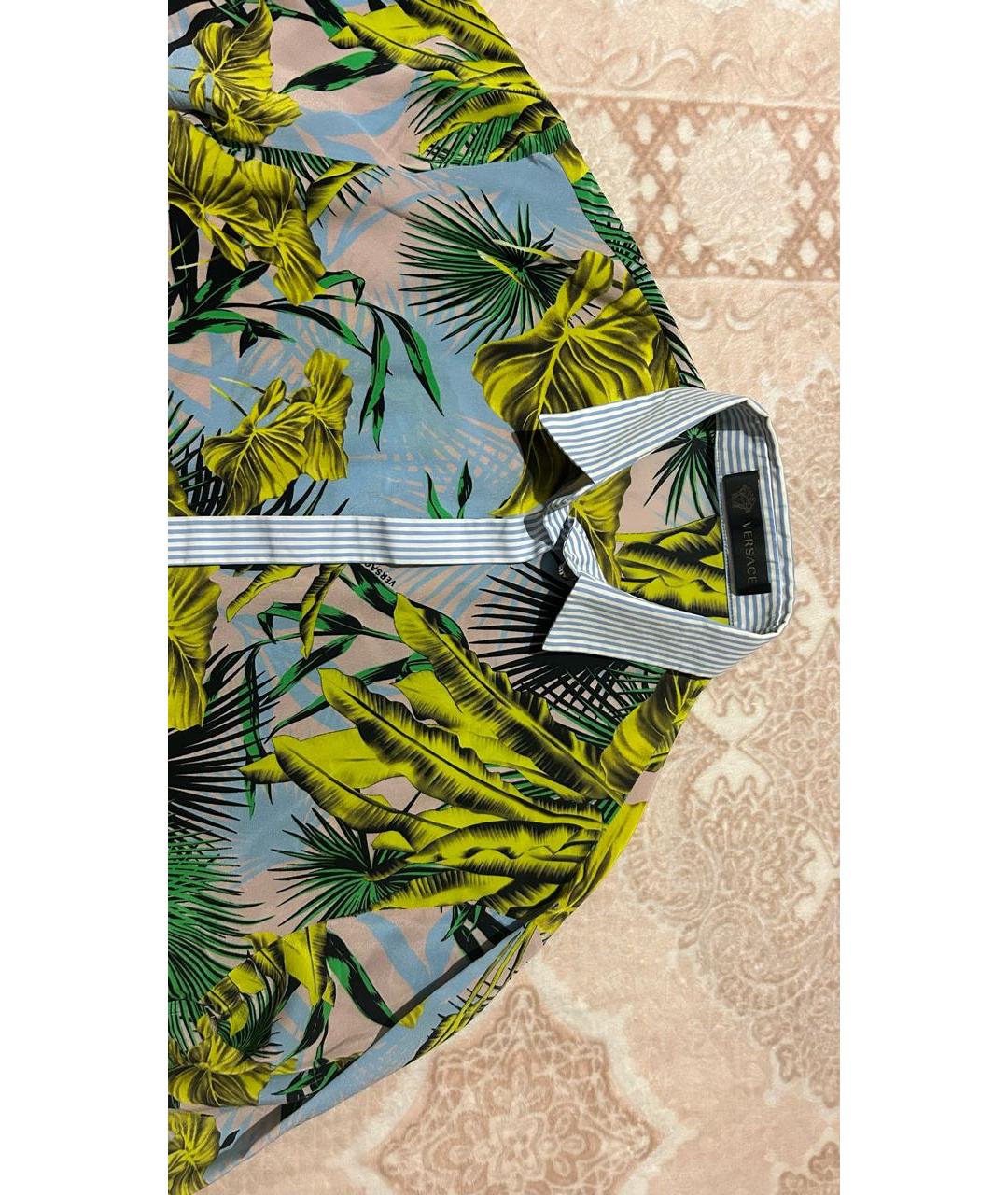 VERSACE Зеленые платье, фото 3