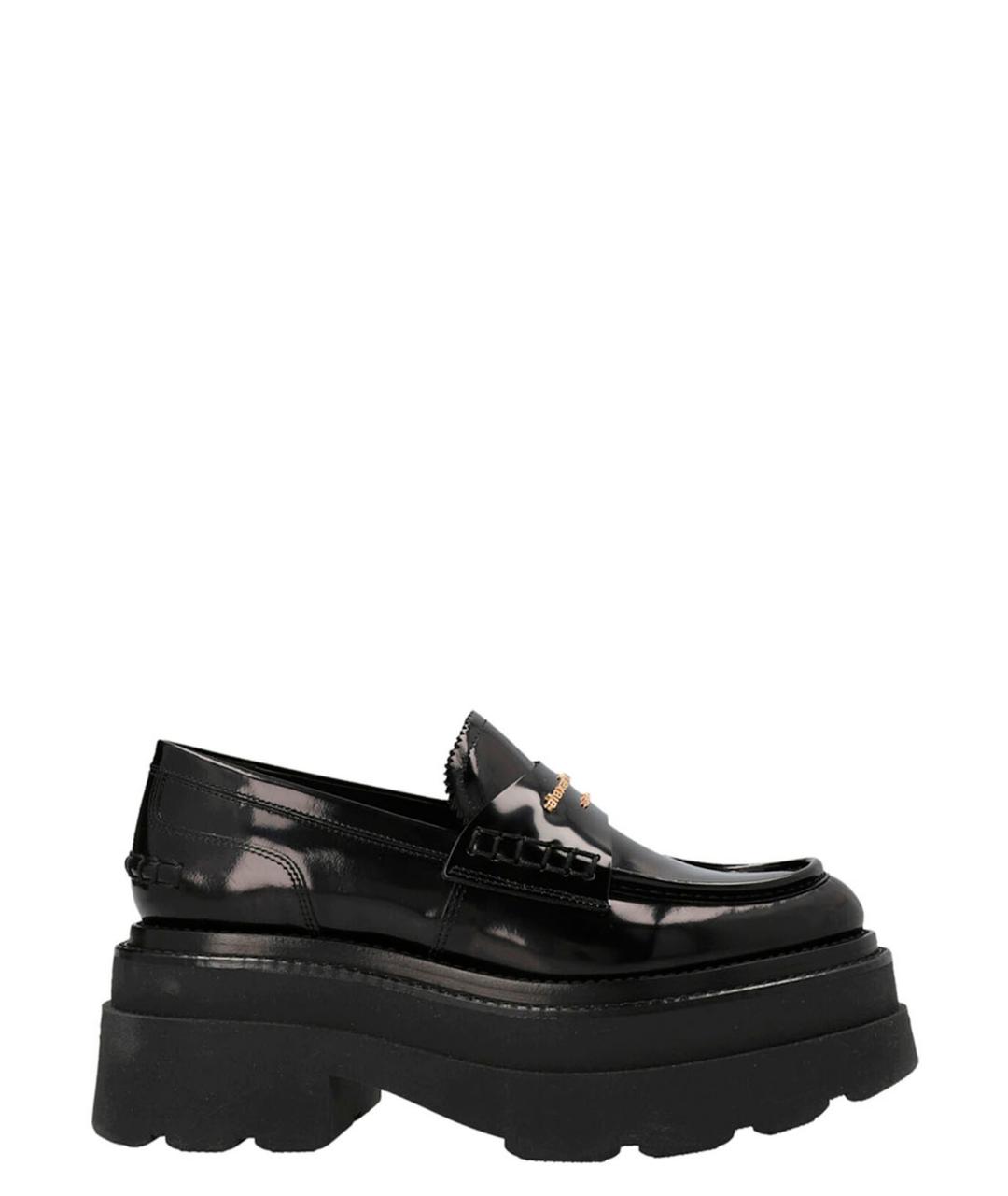 ALEXANDER WANG Черные кожаные лоферы, фото 1