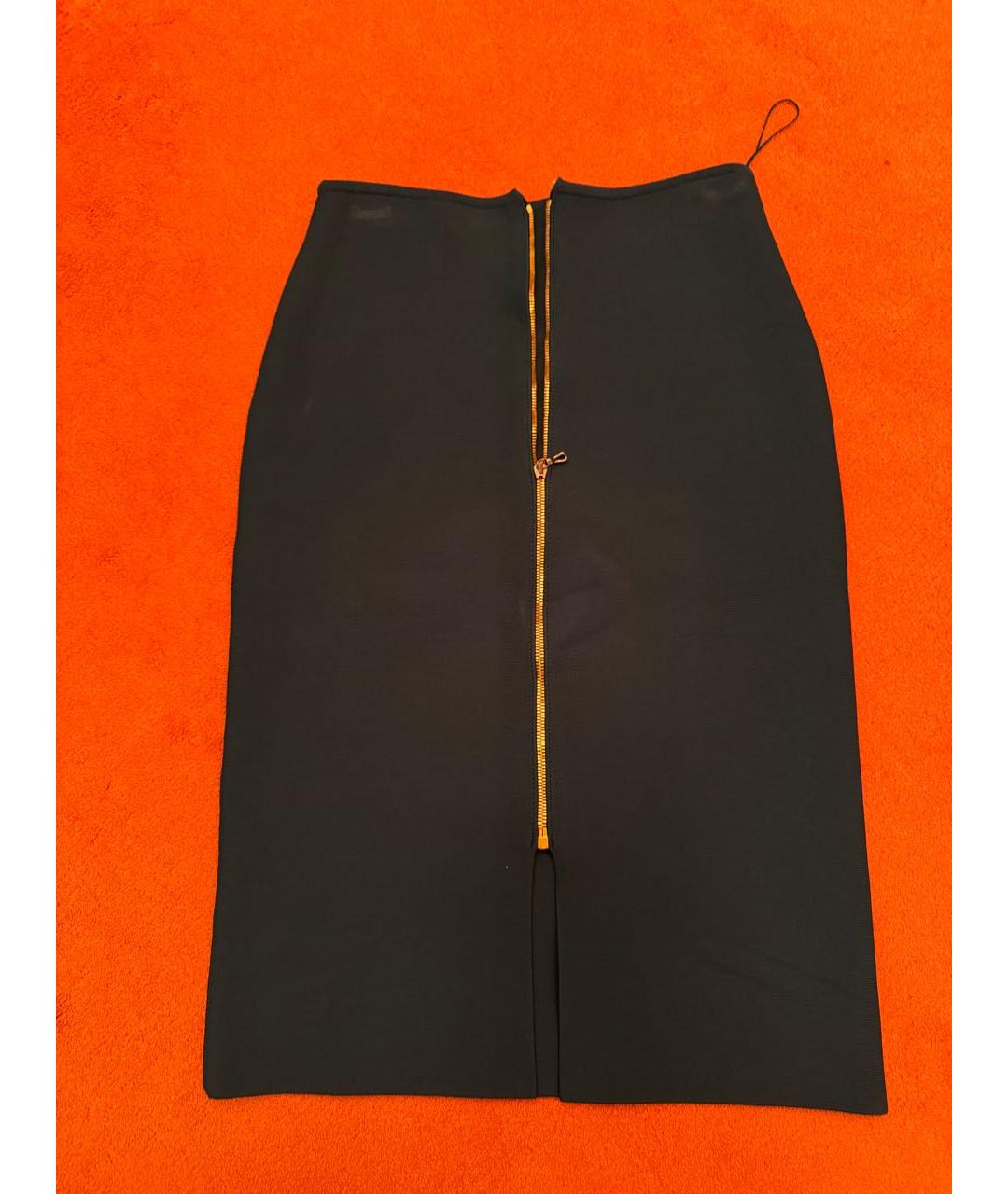 ROLAND MOURET Зеленая вискозная юбка миди, фото 2