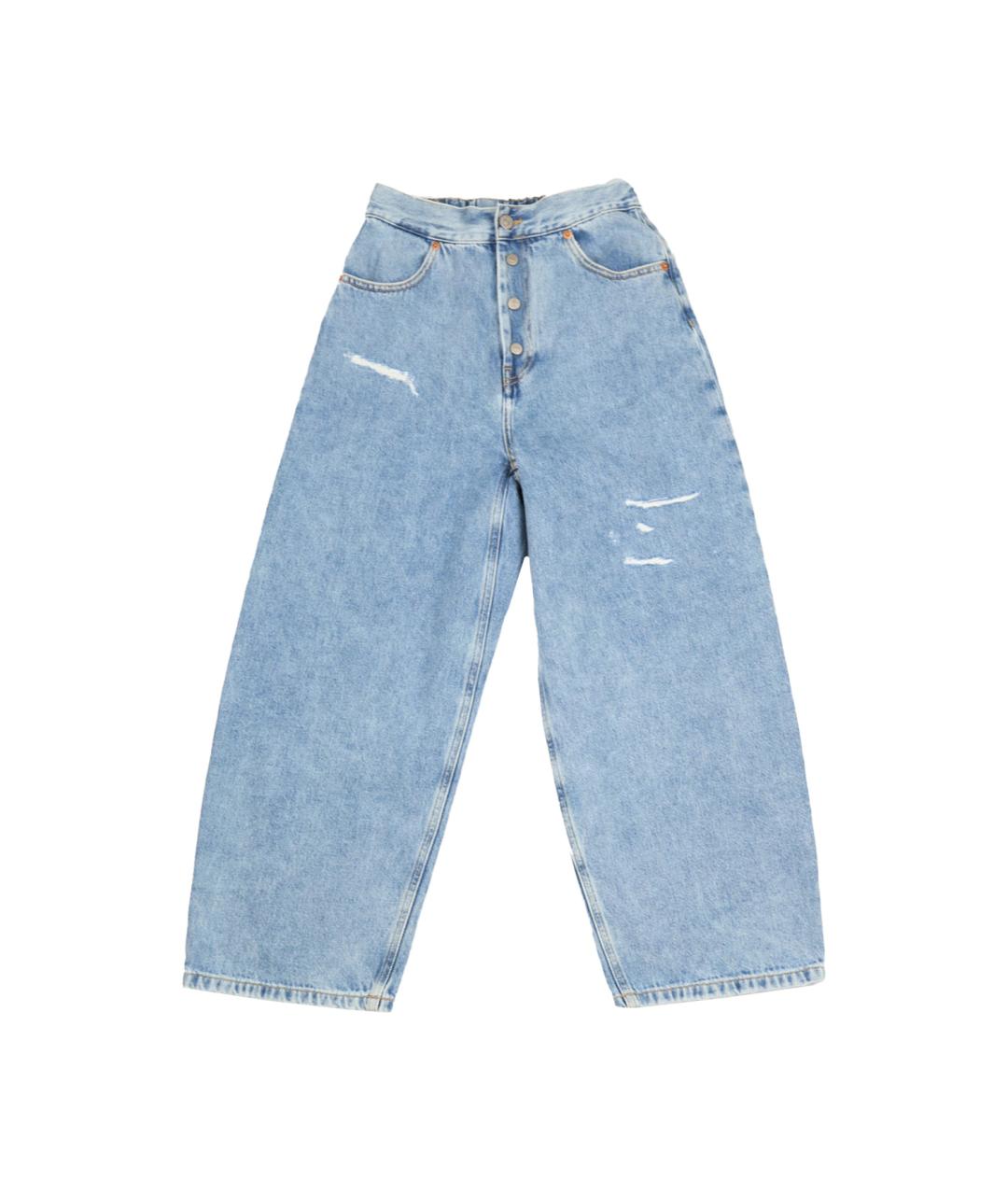 MAISON MARGIELA Голубые хлопковые детские джинсы, фото 1