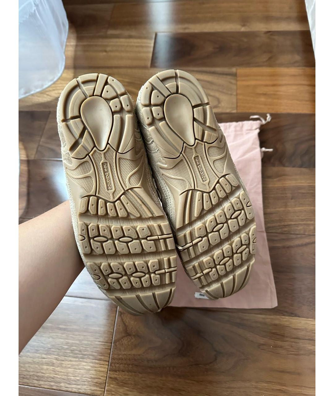 MIU MIU Бежевые кеды, фото 6