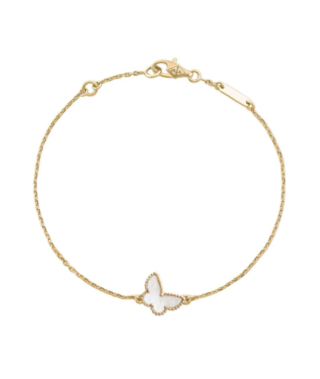 VAN CLEEF & ARPELS Белый браслет из желтого золота, фото 1