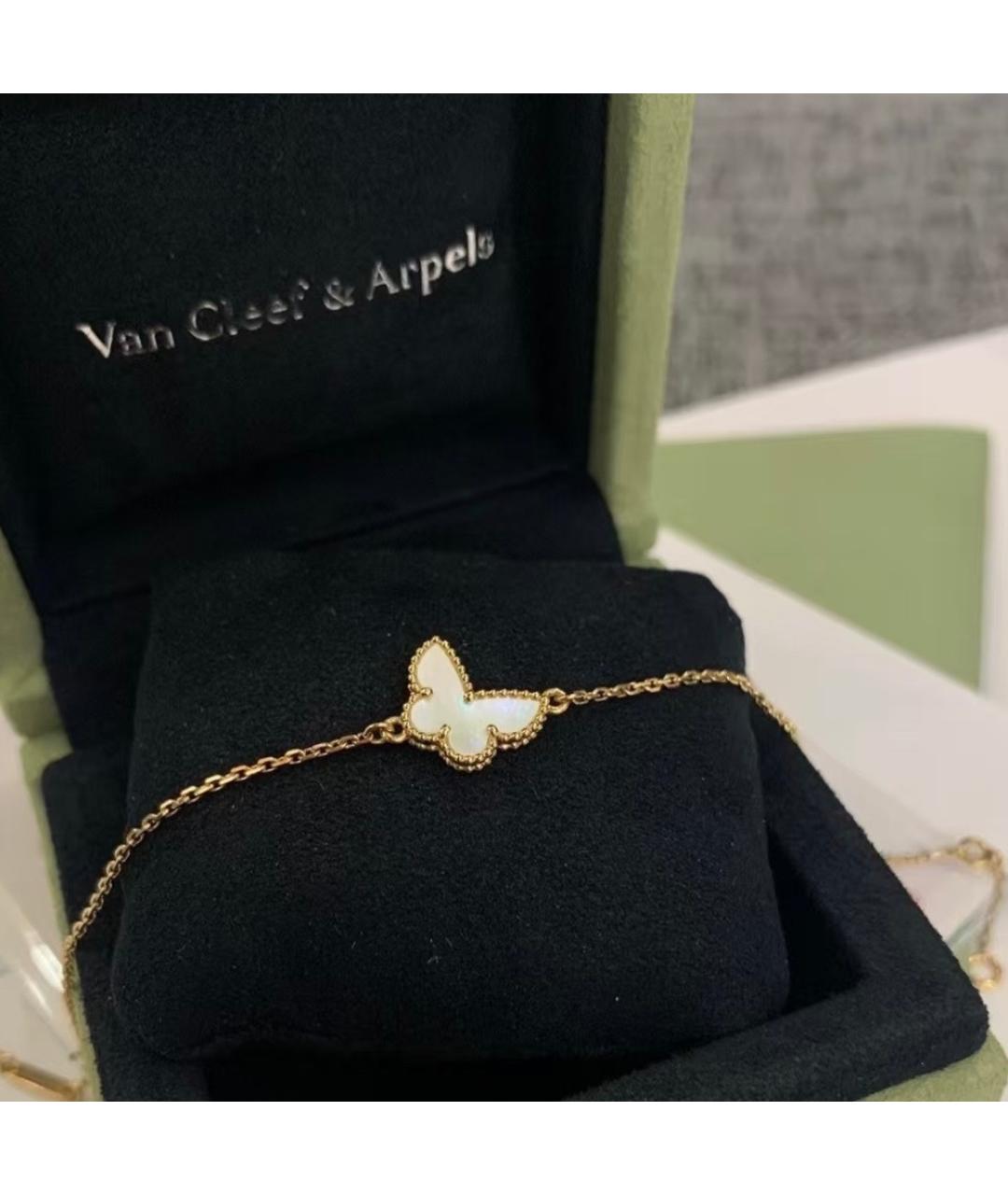 VAN CLEEF & ARPELS Белый браслет из желтого золота, фото 2