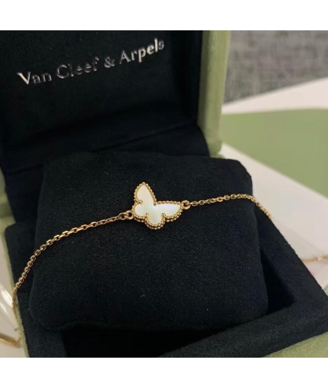 VAN CLEEF & ARPELS Белый браслет из желтого золота, фото 4