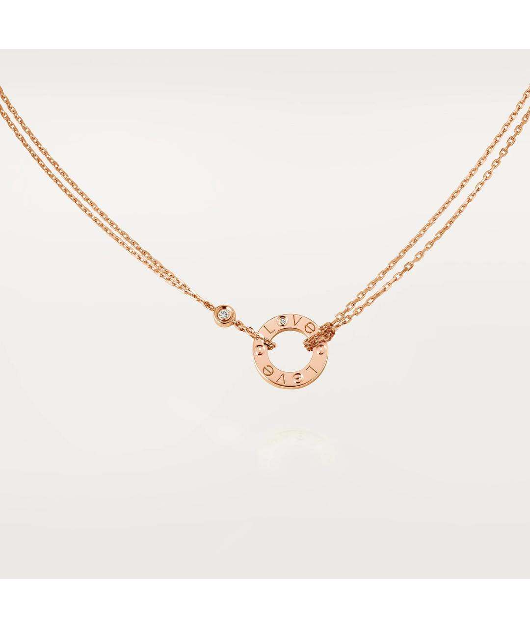 CARTIER Розовое колье из розового золота, фото 4