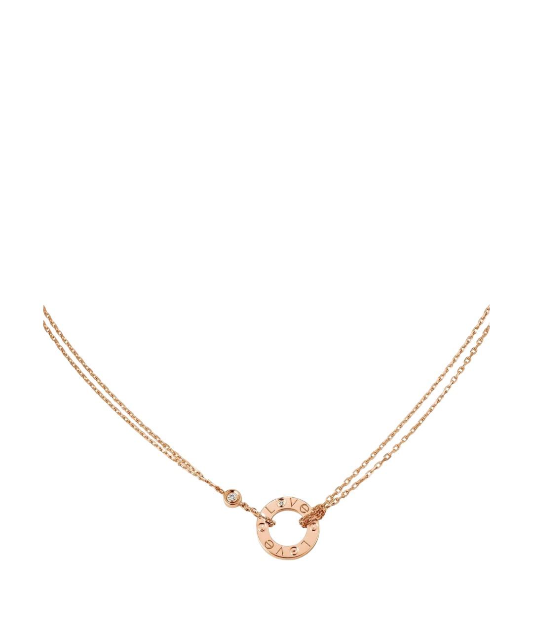 CARTIER Розовое колье из розового золота, фото 1