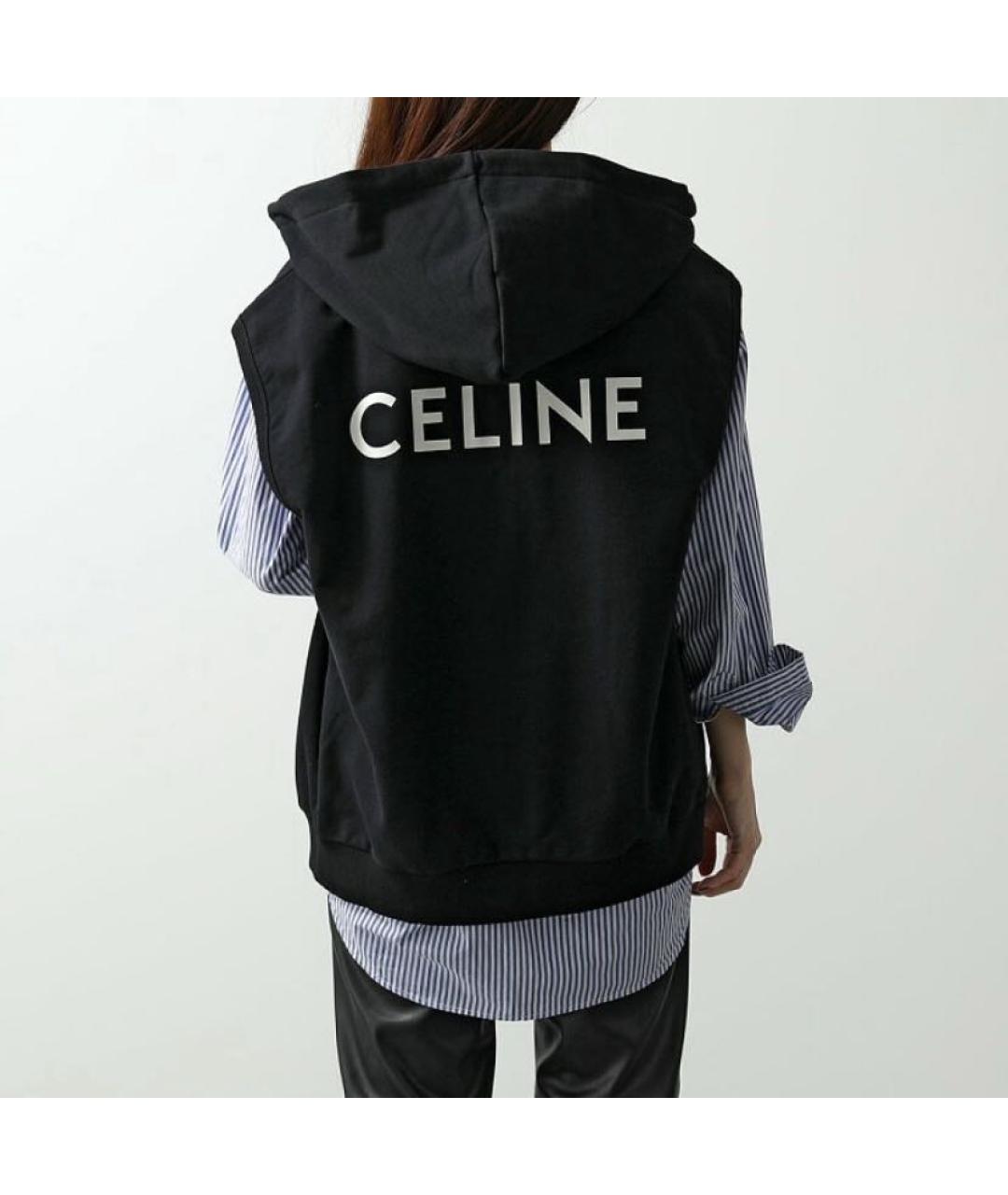 CELINE Черный жилет, фото 2