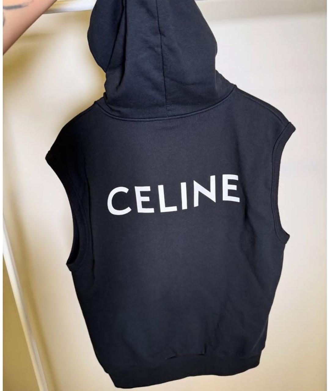 CELINE Черный жилет, фото 3