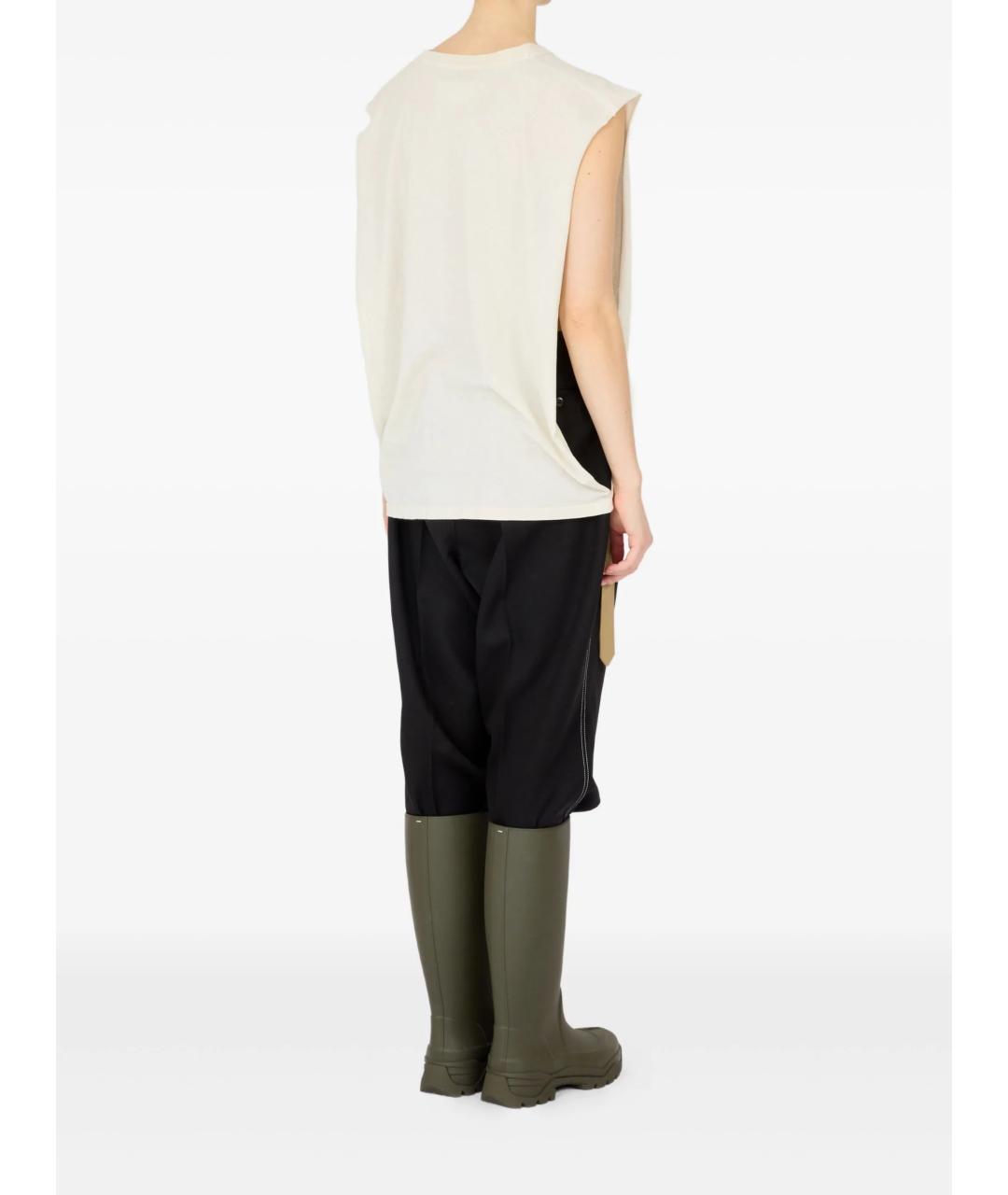 MAISON MARGIELA Белая хлопковая майка, фото 4