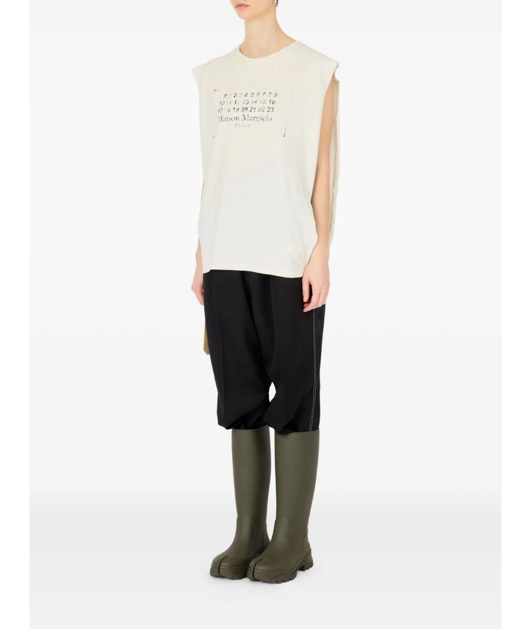 MAISON MARGIELA Белая хлопковая майка, фото 7