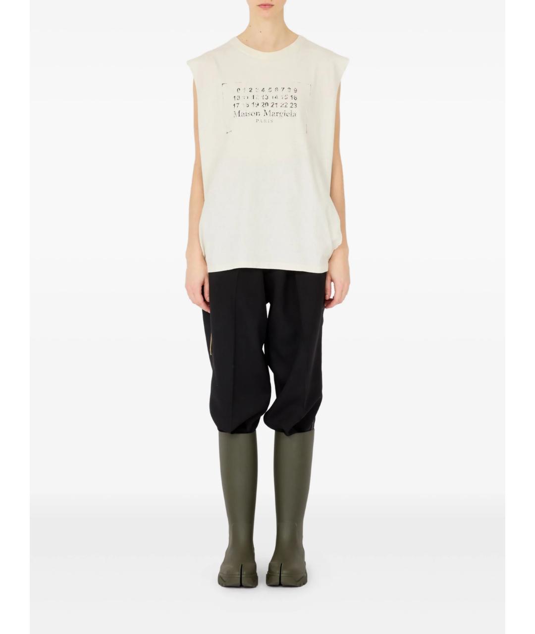 MAISON MARGIELA Белая хлопковая майка, фото 2