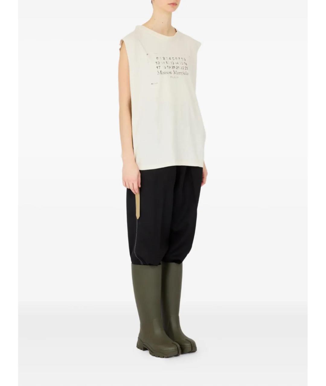 MAISON MARGIELA Белая хлопковая майка, фото 3