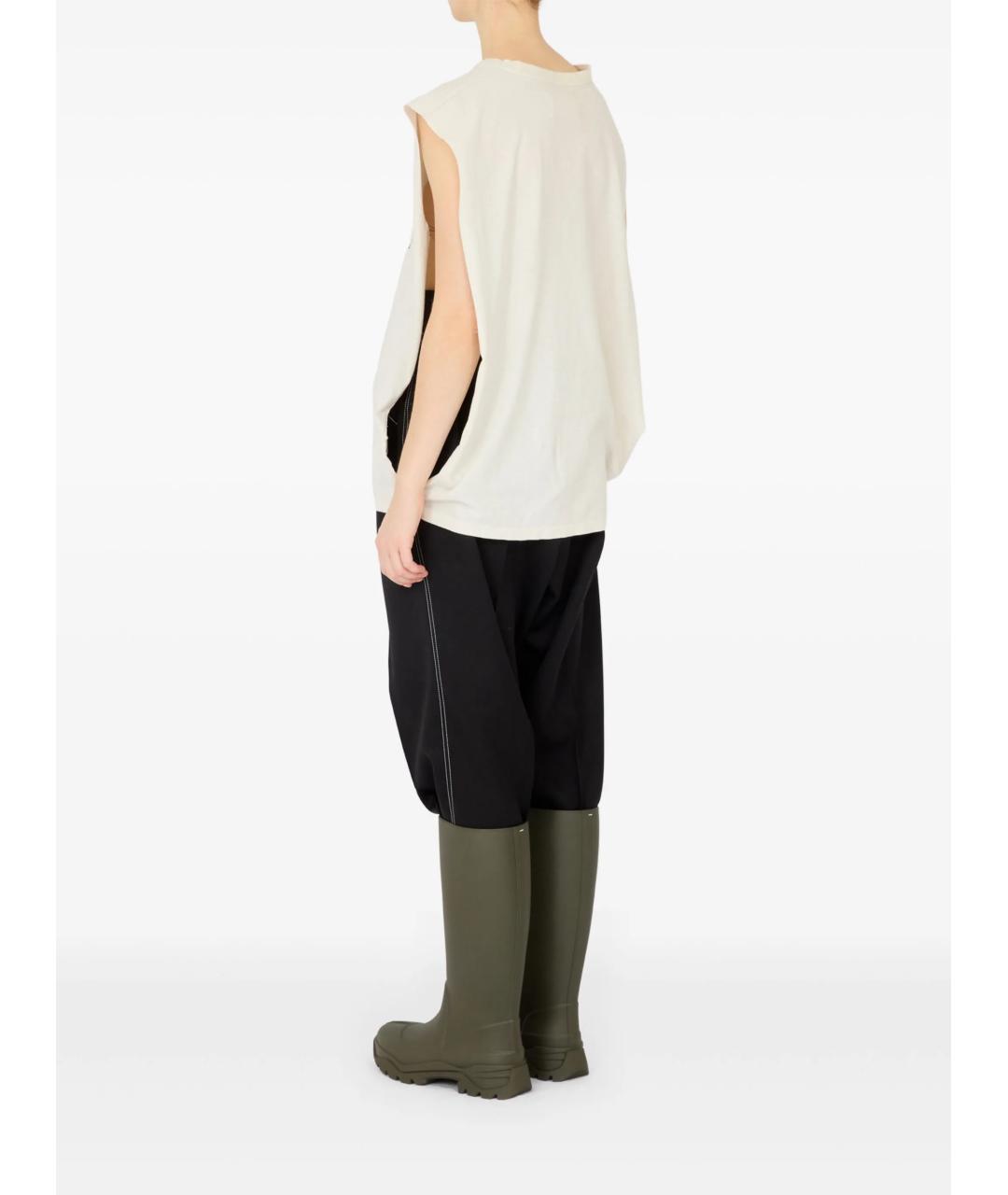 MAISON MARGIELA Белая хлопковая майка, фото 6