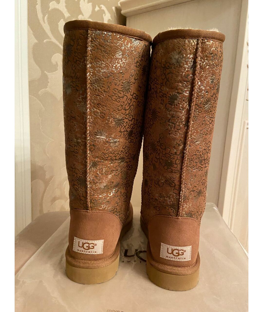 UGG AUSTRALIA Бежевые сапоги, фото 3