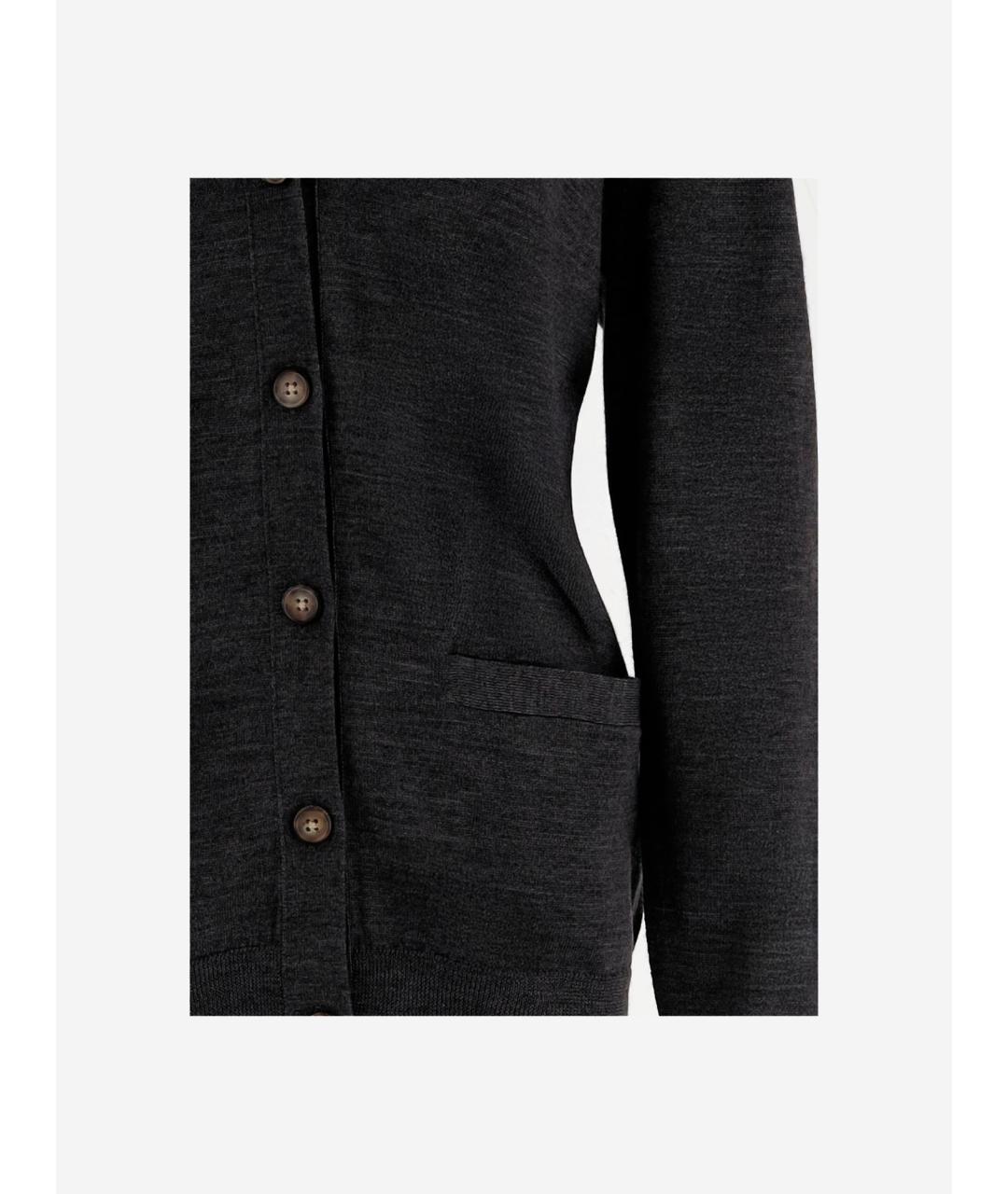 POLO RALPH LAUREN Антрацитовый шерстяной кардиган, фото 3