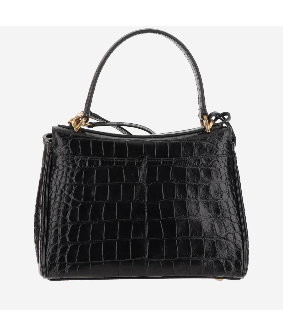 BALENCIAGA Черная кожаная сумка через плечо, фото 3
